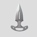 Dart hidden weapon bayonet finger tiger self-defense hand buckle hand knife self-defense small dagger defense hand support low face number low model simple model game film and television level realistic 3d model