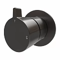 Black Adjustable Control Knob With Digital Numbers 1 And 2 Modern Design 3d model