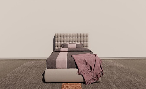 Modern Single Bed 3d model