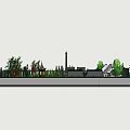 Aerial View Of Traditional Chinese Garden With Classical Architecture And Surrounding Forest