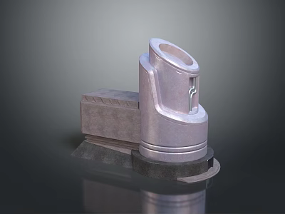 Support Jack Sci-Fi Pillar Jack Car Jack Vehicle Lifter Locomotive Jack Street 3d model
