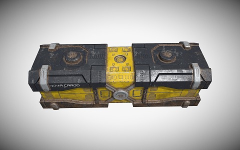 Science Fiction Box Weapon Box Supply Box Goods Box 3d model