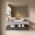 Modern Bathroom Cabinet Bathroom Basin Bathroom Ornaments 3d model