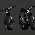 Modern motorcycle two-wheeled motorcycle off-road motorcycle road racing motorcycle 3d model