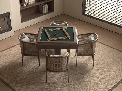 mahjong table mahjong table chess table 3d model