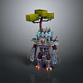 Elf Tree Demon Tree Monster Tree Man Tree Elf Monster Alien Monster 3d model