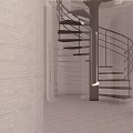 Modern Architectural Building Featuring Unique Curved Design Light Exterior Arched Openings And Lawn Area