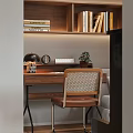 Modern Kids Room Interior Design With Bed Desk Bookshelves Piano And Chandelier