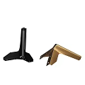 Various Shaped Heavy Duty Metal Furniture Support Brackets in Black Gold Silver