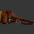Steampunk Goggles With Green Frame Red Accents Gold Lenses And Leather Straps