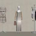 modern hanger clothes model 3d model
