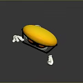 Yellow Smiley Emoji Character Wearing Sunglasses With White Hands Gray Shoes Waving Thumbs Up