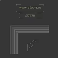 Elegant White Decorative Architectural Component With Detailed Molding For Home Interior