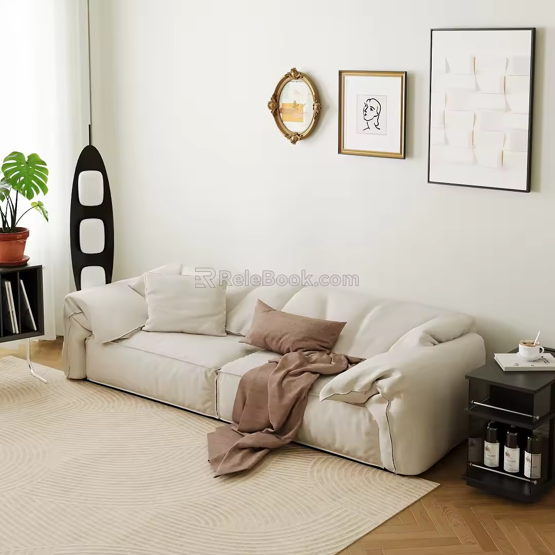 Modern Multiplayer Sofa 3d model