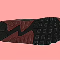 Stylish Gray Pink White Sneakers Featuring Air Cushion Sole And Classic Design Details