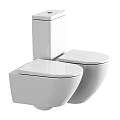 Modern White Wall Mounted Toilet Design With Sleek and Minimalist Style