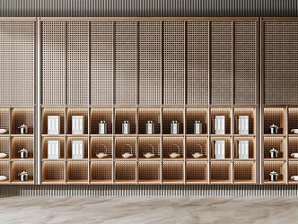 New Chinese-style Display Cabinet Decorative Cabinet 3d model