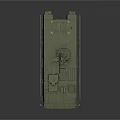 Green Armored Military Functional Vehicle With Multi Wheeled Design And Roof Turret