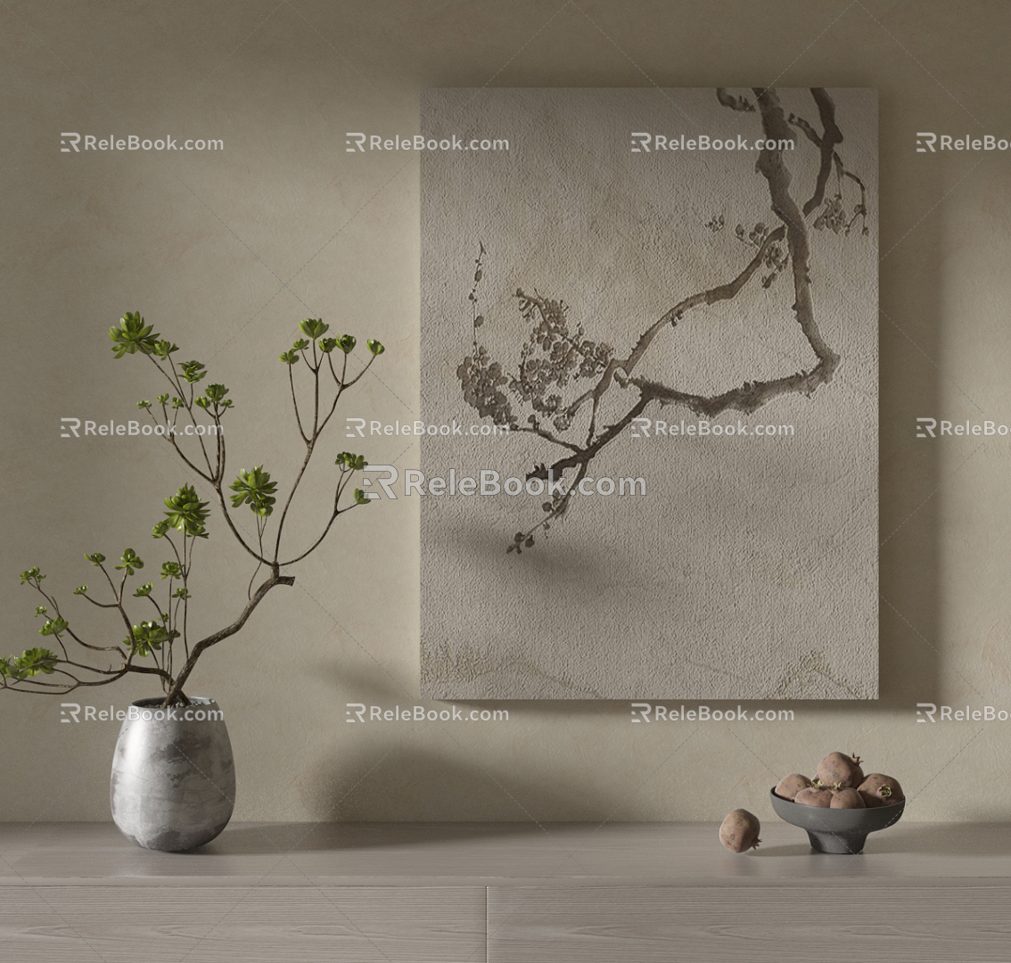 Quiet decorative painting 3d model