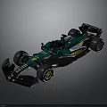 Green And Black Formula 1 Car With Aerodynamic Design And Cognizant Logo