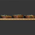 Crispy Garlic Toast Topped with Fresh Spinach and Melted Cheese on Wooden Board