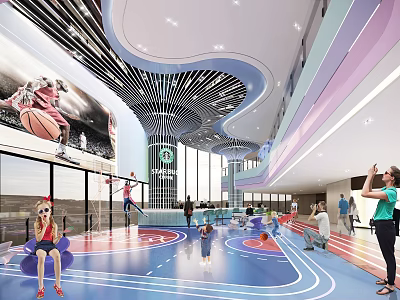 Supermarket Department Store With Diverse Daily Products And Modern Shopping Aisles For Customers 3d model
