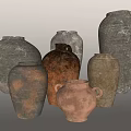 Do the old jar rough jar clay jar 3d model