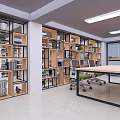 Modern Building Materials Center Exterior With Colorful Geometric Decorations And Glass Windows