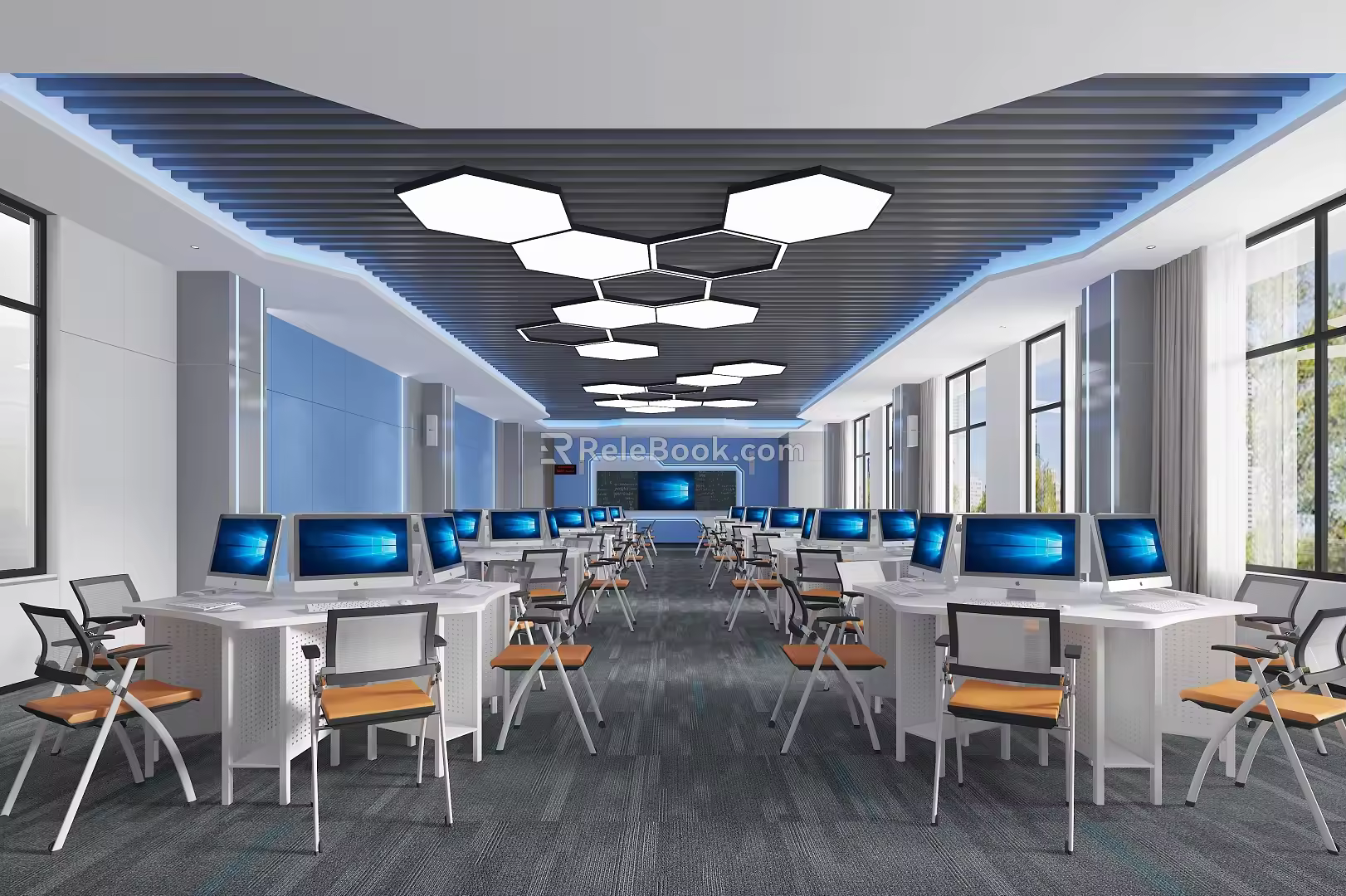 Computer Classroom 3d model