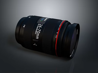 Professional Camera Lens with 24 70mm Focal Length and High Quality Optics for Photography 3d model