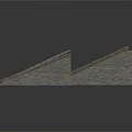 Gray Textured Concrete Scene Components With Rectangular Shapes And Various Sizes