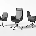 Modern Black Office Chair With Swivel Wheels And Multiple Designs