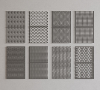 Perforated plate aluminum gusset plate perforated plate metal plate background plate perforated plate 3d model