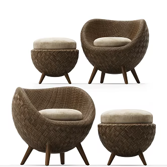Modern single sofa 3d model