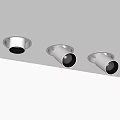 Modern Downlights And Spotlights Ceiling Mounted With White Finish And Adjustable Heads