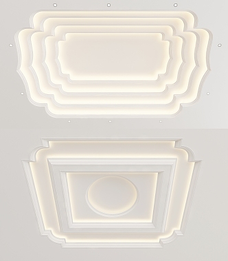 European-style ceiling 3d model