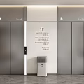 Elevator Hall Elevator Door Elevator Button Lobby Elevator Hotel Elevator 3d model