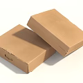 Decorative Ornament Set Packaged In Brown Cardboard Boxes For Home 3d model