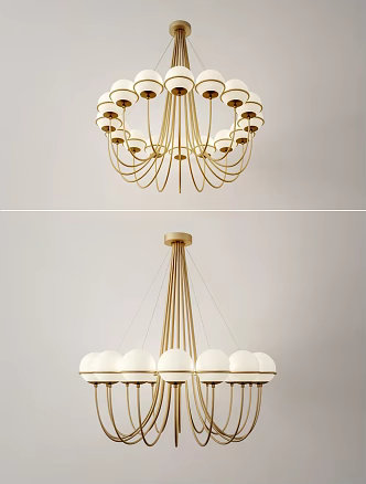 Modern chandelier 3d model