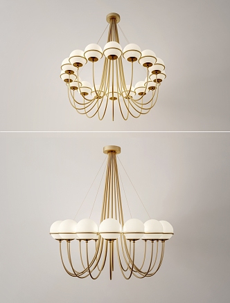 Modern chandelier 3d model