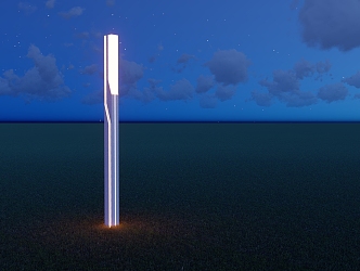 Modern landscape lights garden lights 3d model