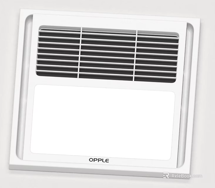 OPPLE Square Ceiling Light With White Frame Grille Design For Home Lighting 3d model 