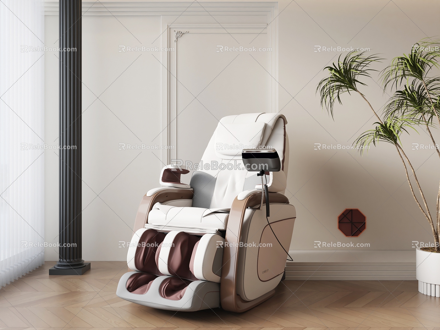 Massage Chair Functional Chair Functional Sofa Plant 3d model