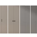 Modern Flush Doors with Sleek Design and Minimalist Handles in Neutral Tones