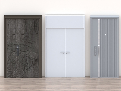 door wooden door glass door bedroom door meeting room door sliding door paint door security door office door 3d model