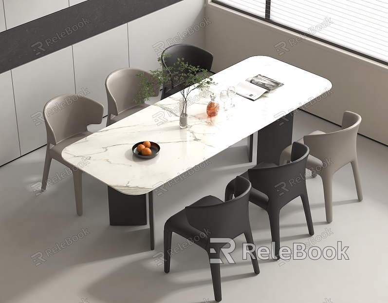 Dining table and chair combination dining chair dining table model