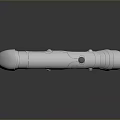 Modern Tactical Weapon Featuring Sleek White Design And 3D Rendered Scope Details