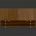 Wooden Chest of Drawers With Multiple Drawers Metal Handles And Labels