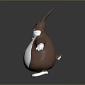 Cute Cartoon Rabbit With Brown Body White Belly And Pink Ears Smiling With Arms Open
