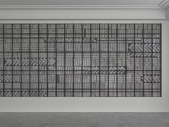 Modern background wall 3d model